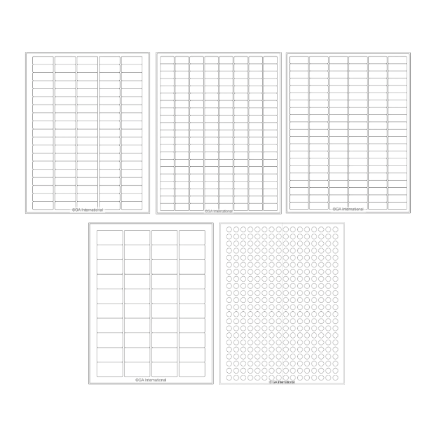 Deep-freeze inkjet labels, US letter sheets - ProSciTech