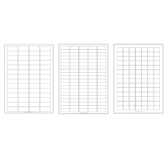 Deep-freeze inkjet labels, A4 sheets