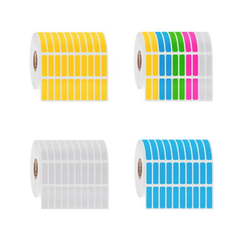 Permanent FreezerTAG labels, rectangular, 10 across