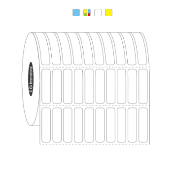 Permanent FreezerTAG labels, rectangular, 10 across