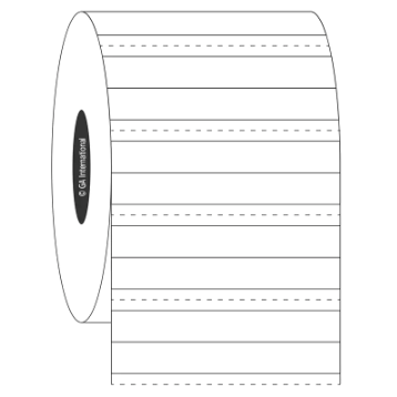 Permanent FreezerTAG labels, rectangular, 2 stacked