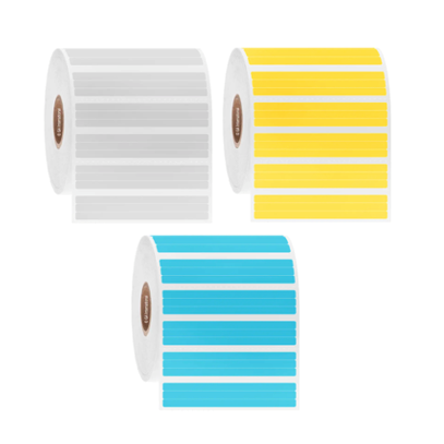 Permanent FreezerTAG labels, rectangular, 3 stacked