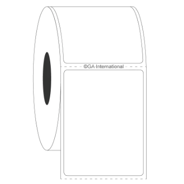 Permanent FreezerTAG labels, rectangular, 25.4mm core