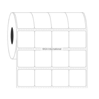 Permanent FreezerTAG labels, square, 4 across