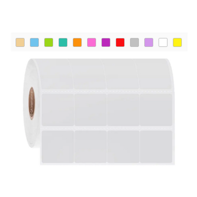 Permanent FreezerTAG labels, square, 4 across