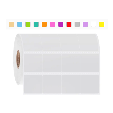 Permanent FreezerTAG labels, square, 4 across