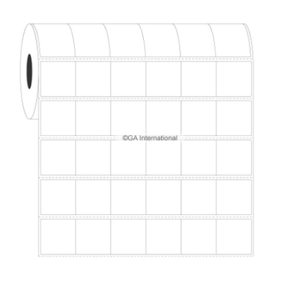 Permanent FreezerTAG labels, square, 6 across