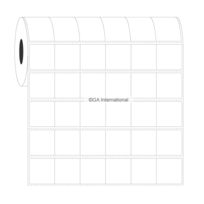 Permanent FreezerTAG labels, square, 6 across