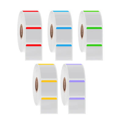 Permanent FreezerTAG labels, square, colour tab