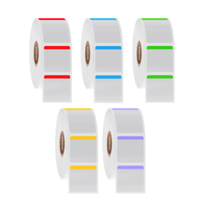 Permanent FreezerTAG labels, square, colour tab