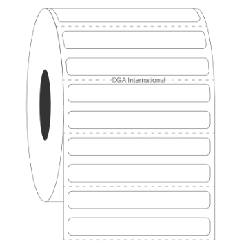 CryoSTUCK frozen plate and container thermal transfer labels, 2 stacked