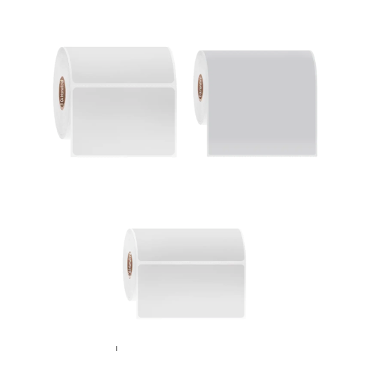 Thermal transfer paper labels, large rectangular