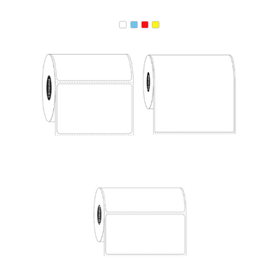 Thermal transfer paper labels, large rectangular