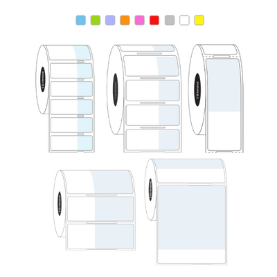 Cryo-wrapTAG thermal transfer labels, rectangular + wrap, 25.4mm core