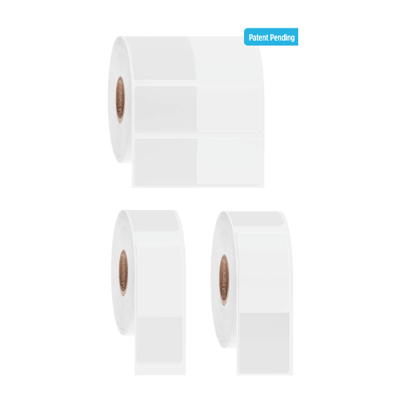 RFID Cryo-wrapTAG thermal transfer labels, rectangular + wrap