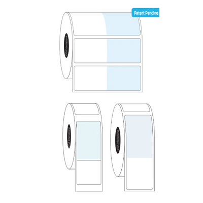 RFID Cryo-wrapTAG thermal transfer labels, rectangular + wrap