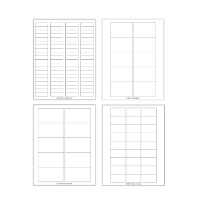 Steri-JetTAG autoclave-resistant inkjet labels, US letter sheets