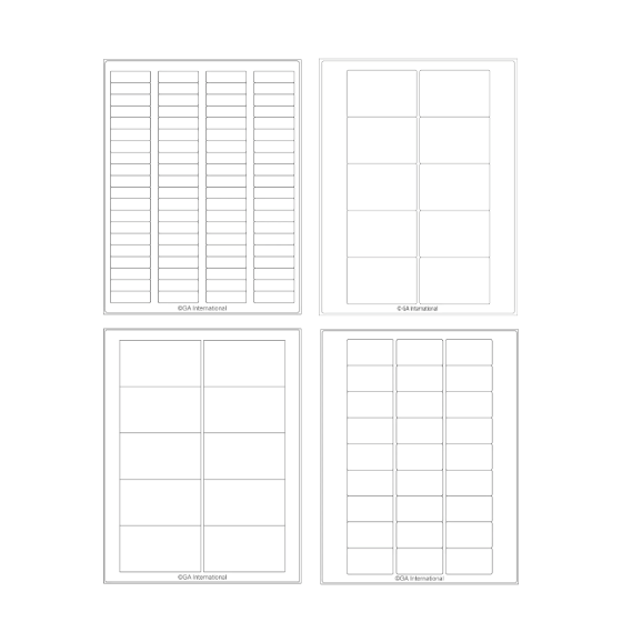 Steri-JetTAG autoclave-resistant inkjet labels, US letter sheets