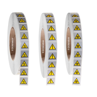 Deep-freeze ISO laboratory warning labels