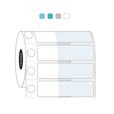 Cryo-wrapTAG thermal transfer labels, circular and rectangular + wrap