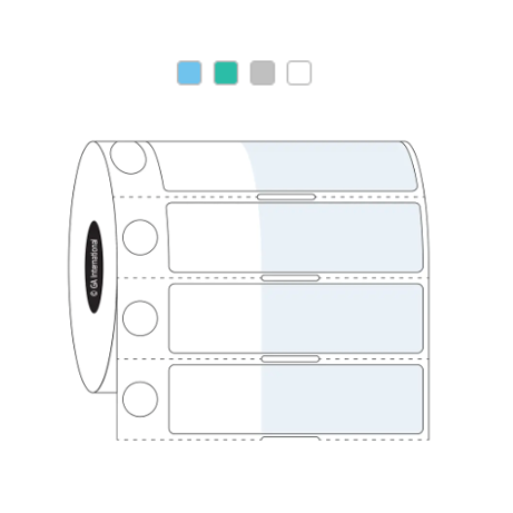 Cryo-WrapTAG thermal transfer labels, circular and rectangular + wrap