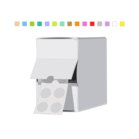 Computer Lab Tags Lab-TAG cryogenic colour dot 1.5ml microtube top labels – ProSciTech