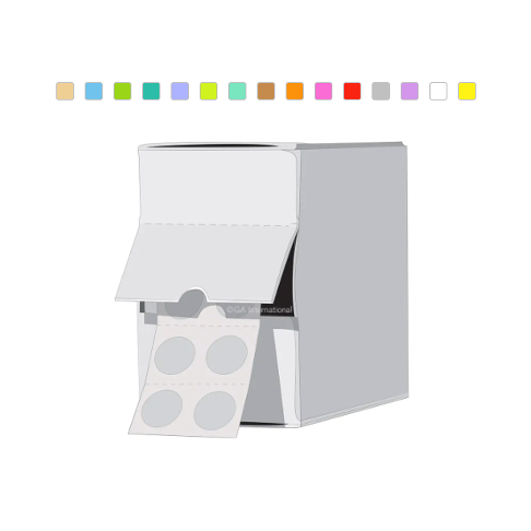 Lab-TAG cryogenic colour dot 1.5ml microtube top labels