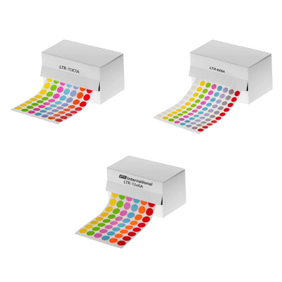 Lab-TAG cryogenic colour dot 1.5ml microtube top labels