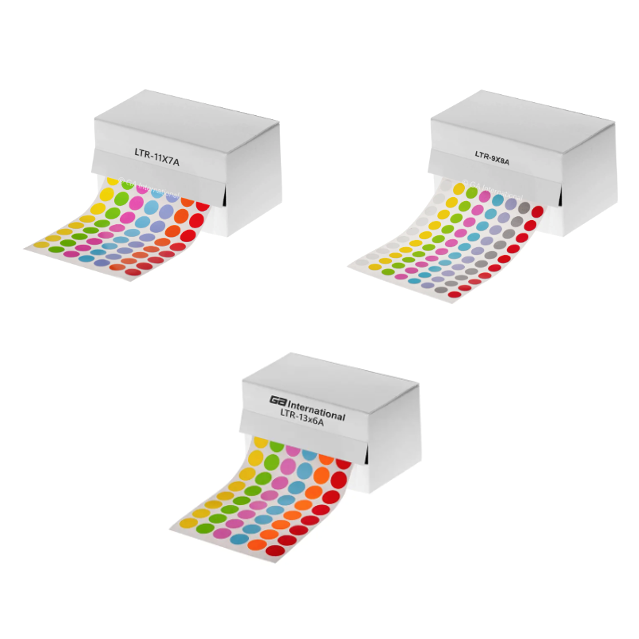 Lab-TAG cryogenic colour dot 1.5ml microtube top labels