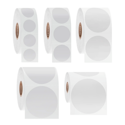 NitroTAG liquid nitrogen storage barcode labels, circular