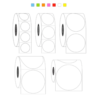 NitroTAG liquid nitrogen storage barcode labels, circular
