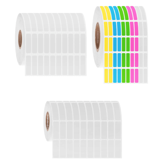 NitroTAG liquid nitrogen storage barcode labels, rectangular, 10 across