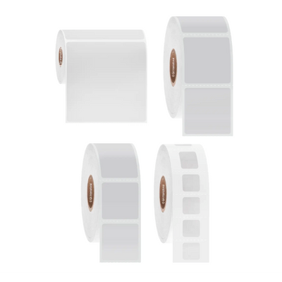 NitroTAG liquid nitrogen storage barcode labels, square, 76.2mm core