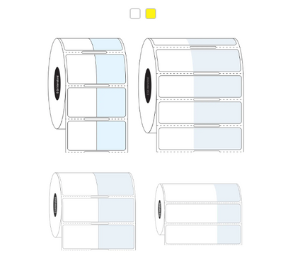 CryoSTUCK frozen vial and tube thermal transfer labels, clear wrap one side