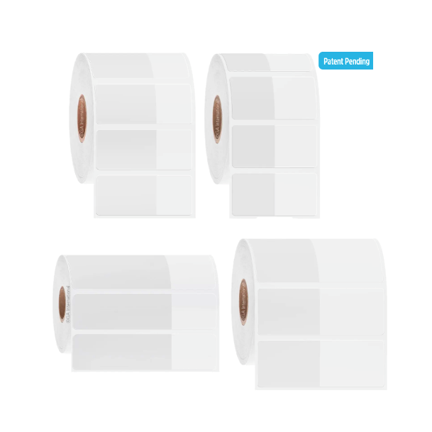 RFID CryoSTUCK frozen vial and tube thermal transfer labels, rectangular