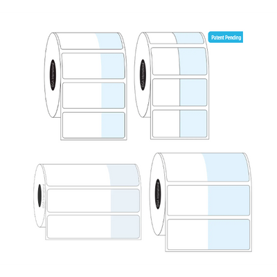 RFID CryoSTUCK frozen vial and tube thermal transfer labels, rectangular