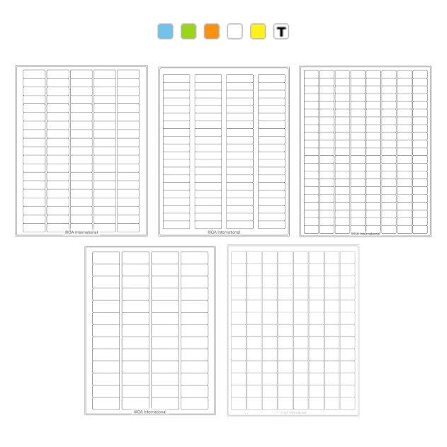 CryoSTUCK frozen vial and container laser labels, US letter sheets