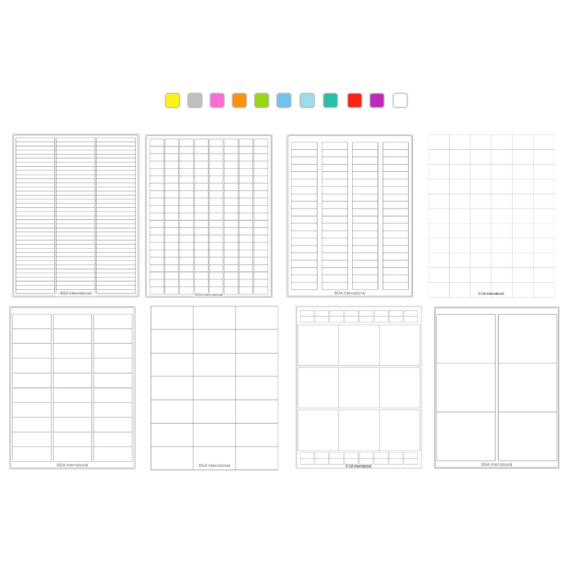 High-quality matte paper laser and Inkjet labels, US letter sheets ...