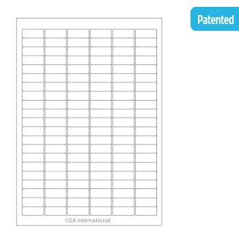 Removable Cryo-LazrTAG laser labels, A4 sheets