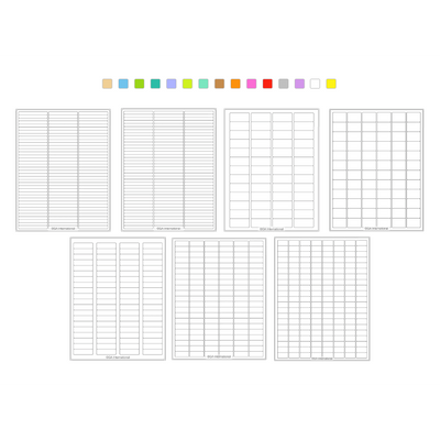 Removable Cryo-LazrTAG laser labels, rectangular, US letter sheets