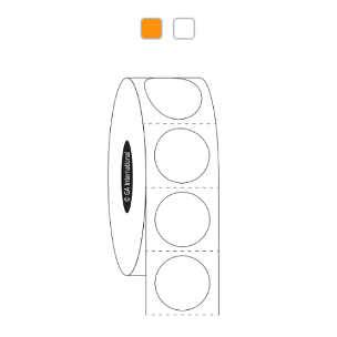 Removable FreezerTAG labels, circular