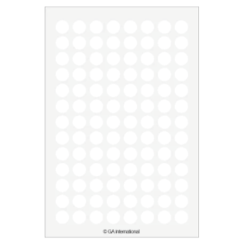 Removable colour dot paper labels, Hagaki sheets
