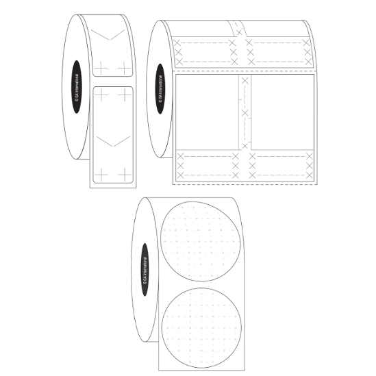 Cryo C-KurTAG tamper-evident labels, mixed shape