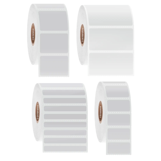 CryoSTUCK frozen vial and surface thermal transfer labels, rectangular