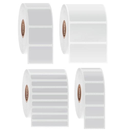 CryoSTUCK frozen vial and surface thermal transfer labels, rectangular