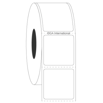 CryoSTUCK frozen vial and surface thermal transfer labels, square