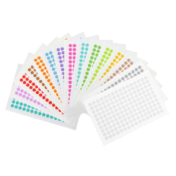 Lab-TAG colour dot deep-freeze PCR tube labels, Hagaki sheets