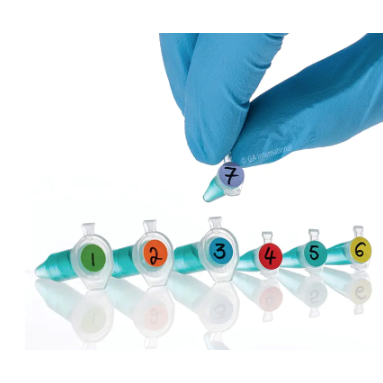 Lab-TAG colour dot deep-freeze PCR tube labels, Hagaki sheets
