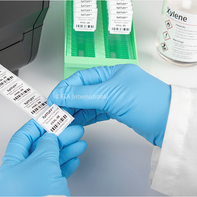 XyliTUFF extended exposure xylene chemical-resistant labels, 2 across