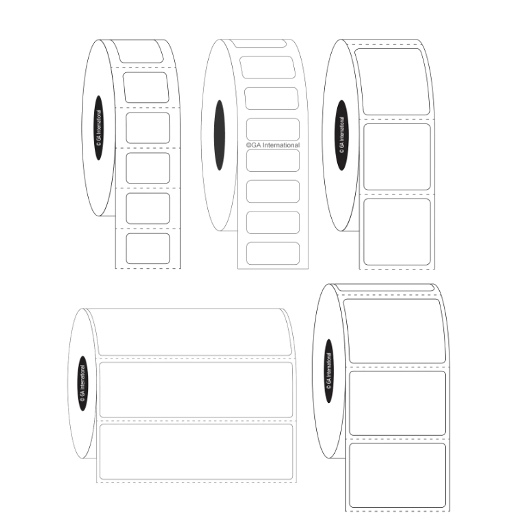 XyliFIL xylene and chemical resistant histology labels, 25.4mm core